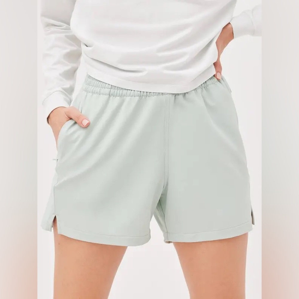 Outdoor Voices Light Mint Retrec shorts
